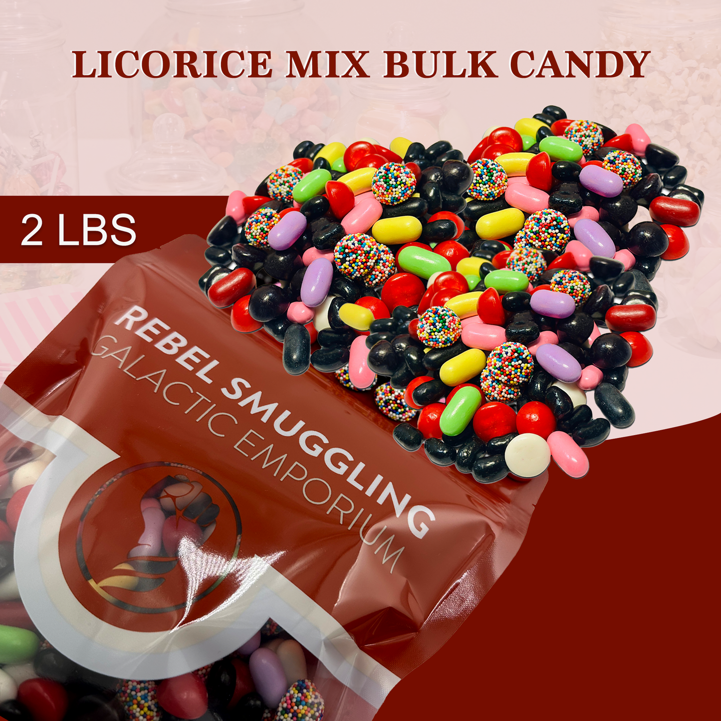 Licorice Bridge Mix Candy Bulk 2LB Bag, Licorice Candy Assortment
