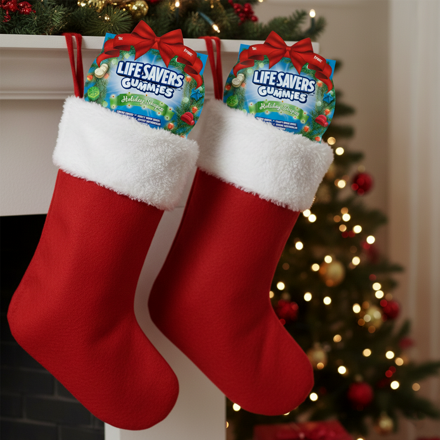 Lifesavers Christmas Wreath 3.6 ounce Pack of 2 Stocking Stuffer Candy