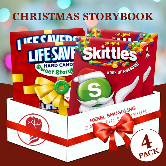 Life Savers & Skittles Storybook Variety Pack of 4 - Christmas Candy Bundle (2 Each)