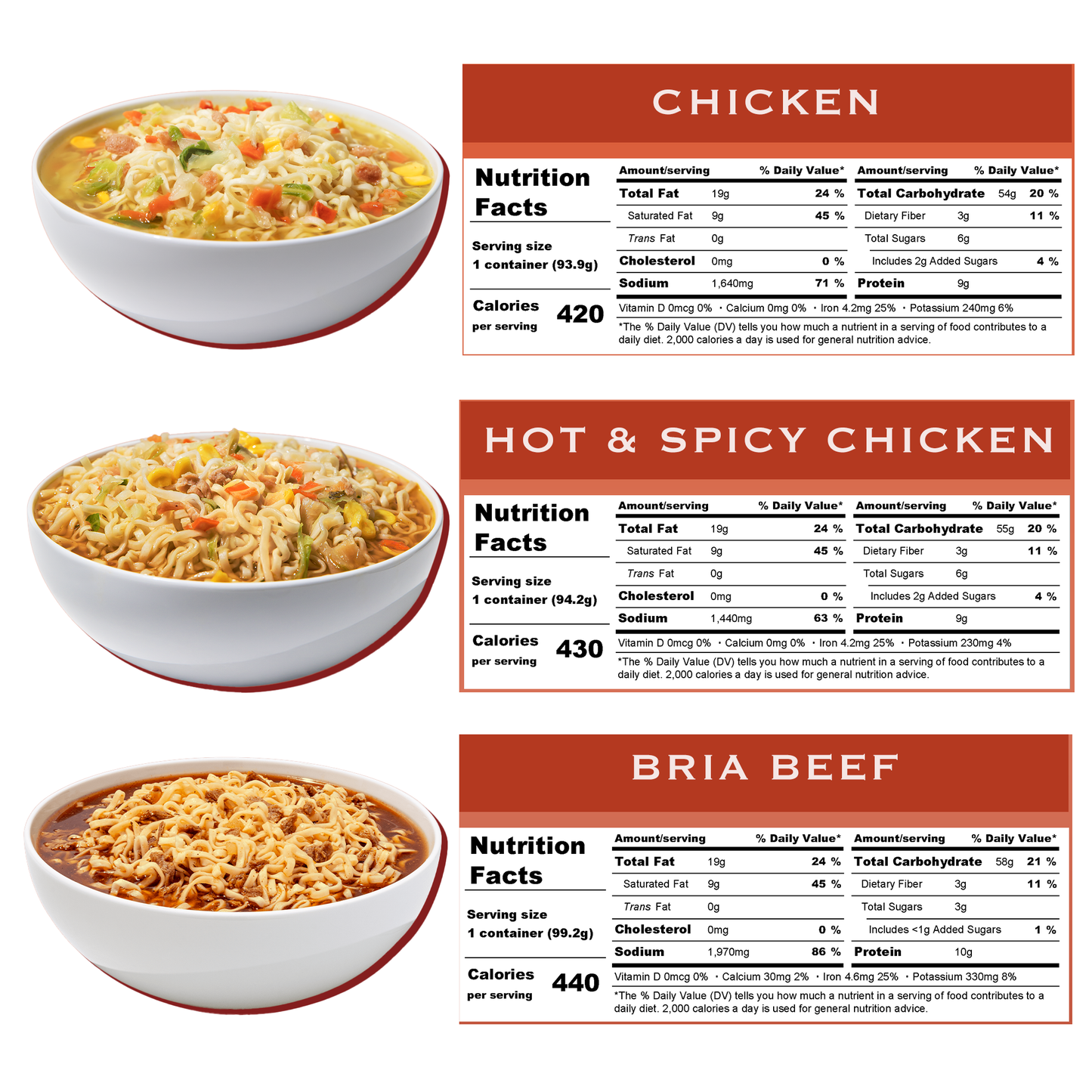 Ramen Noodles Cup Variety 12 Pack- Includes 2 Bowls Each of 6 Flavors- Birria Beef, Flaming Beef, Chicken, Spicy Miso Chicken, Hot N Spicy Shrimp, and Hot n Spicy Chicken