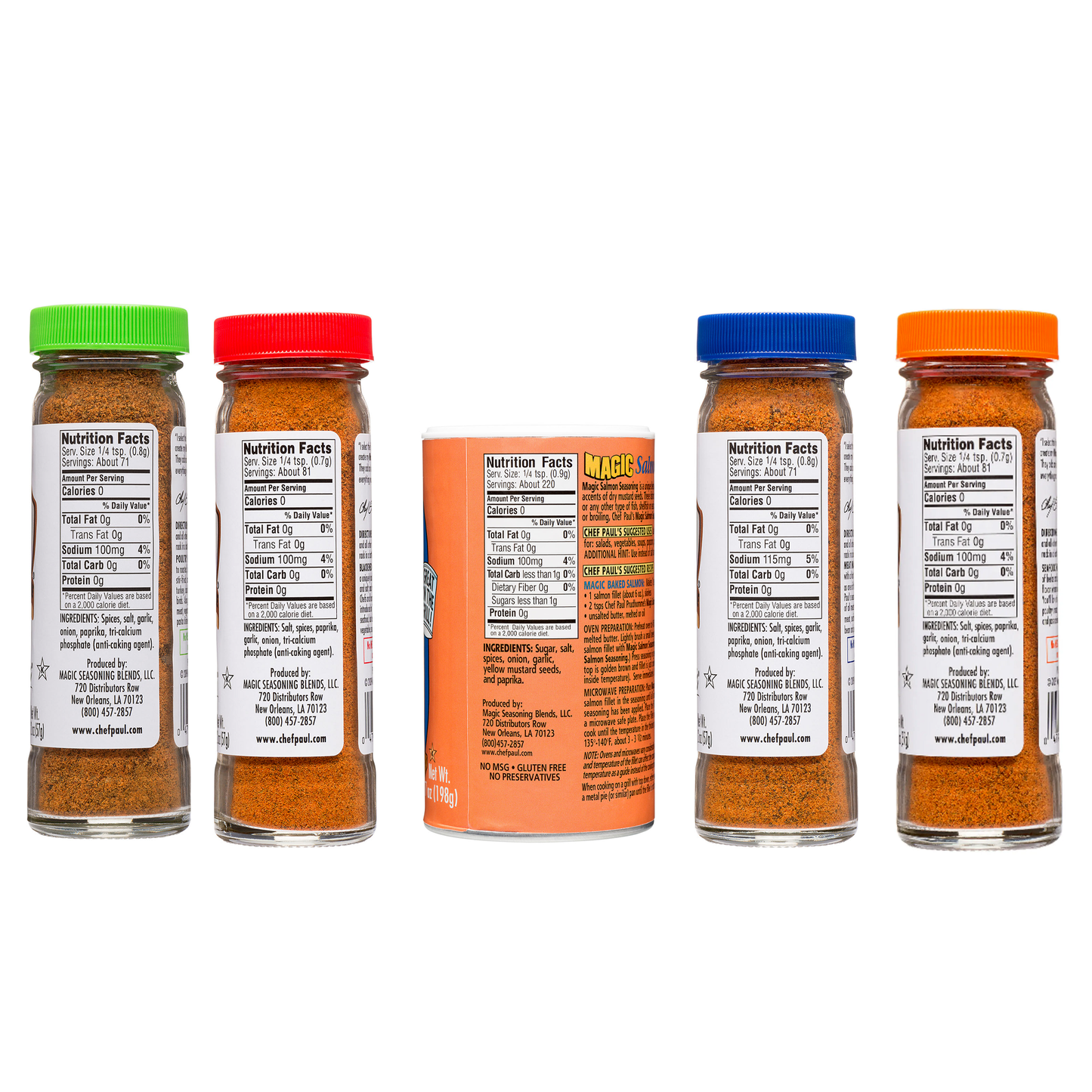 Seasoning Blends Variety 5 Pack Gift Basket Care Package by Rebel Smuggling Galactic Emporium. Includes- Salmon Seasoning, Poultry Seasoning, Steak, and More.