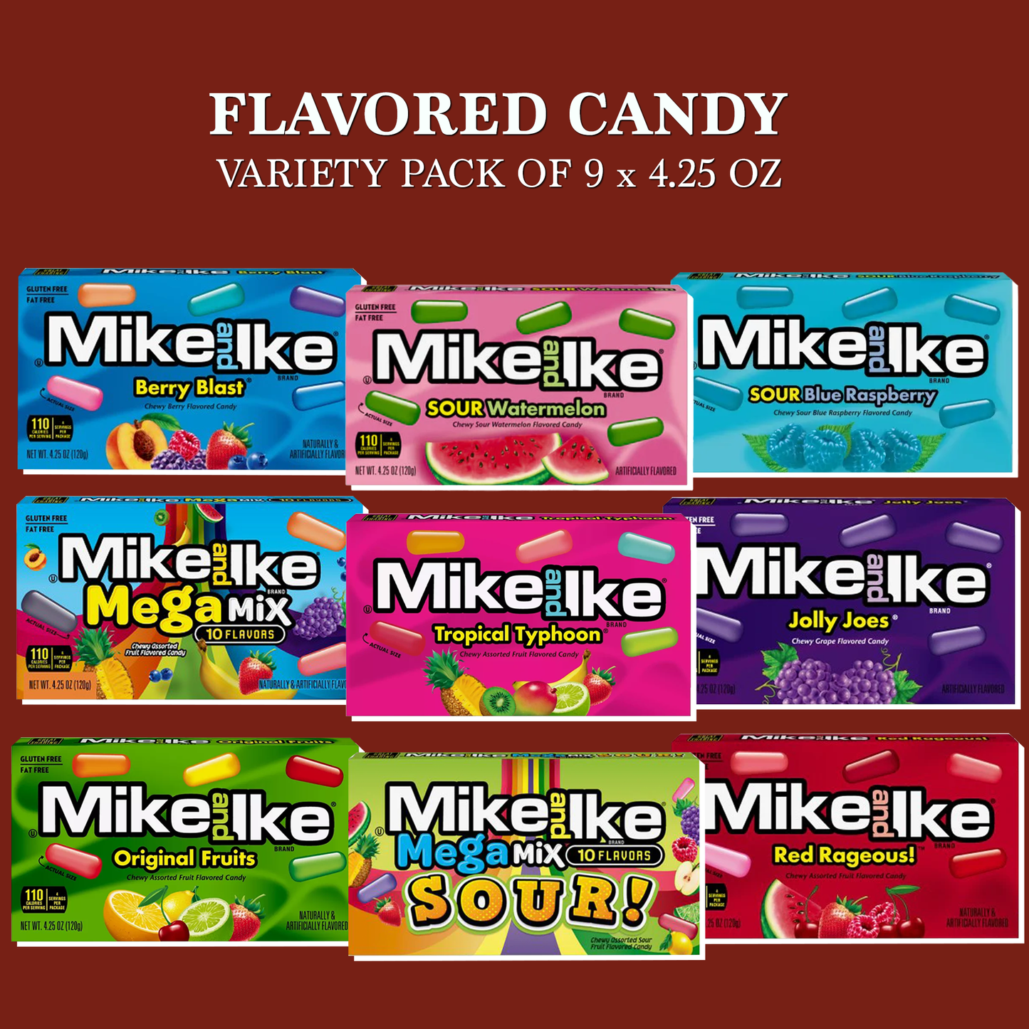 Fruity Candy Bulk Variety 9 Pack of Movie Theater Candy Boxes Care Package Gift Basket by Rebel Smuggling Galactic Emporium