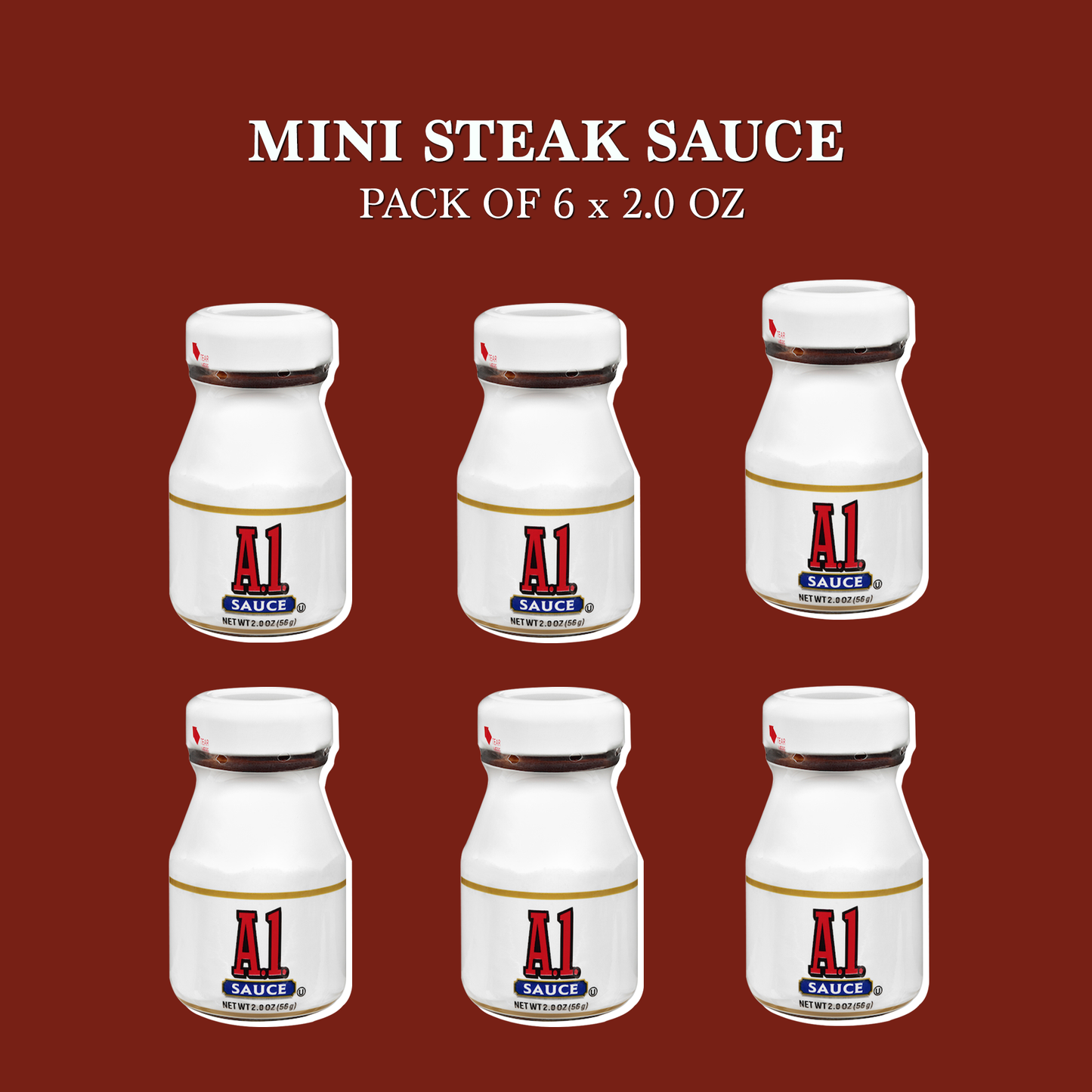 Steak Sauce 6 Pack of Mini 2oz Bottles Gift Basket Care Package by Rebel Smuggling Galactic Emporium