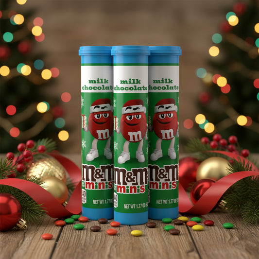 M&M'S Chocolate Mini Candy Pieces Mega Tubes 3 Pack Christmas Stocking Stuffer