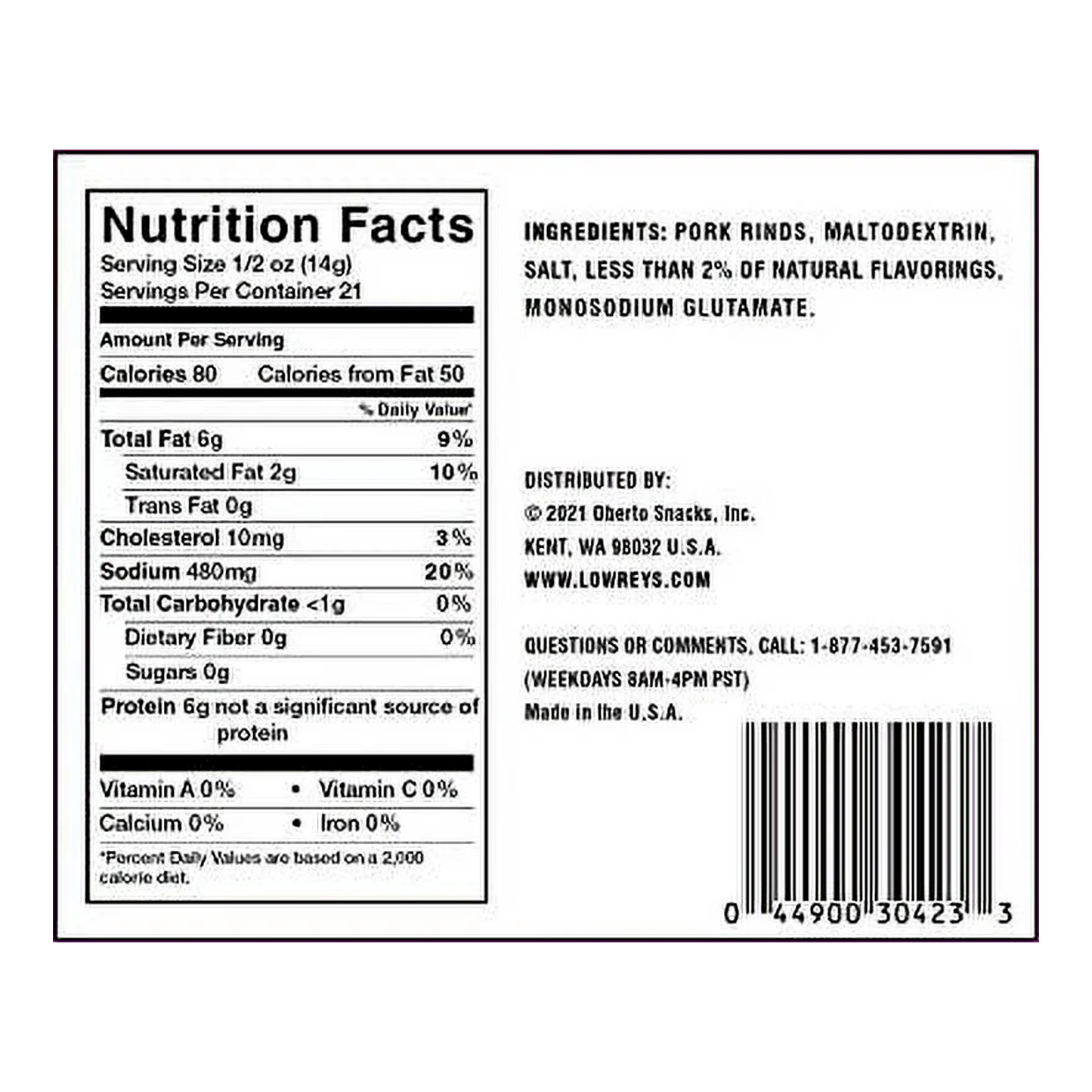 Lowreys Bacon Curl Pack of 12 by Rebel Smuggling Galactic Emporium. Includes 6 Each of 2 Flavors- Original and Hot and Spicy