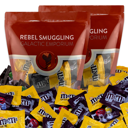 M&M's Fun Size Peanut and Milk Chocolate Candy Pieces Bulk 2 x 2lbs Bags by Rebel Smuggling Galactic Emporium (4lbs Total)