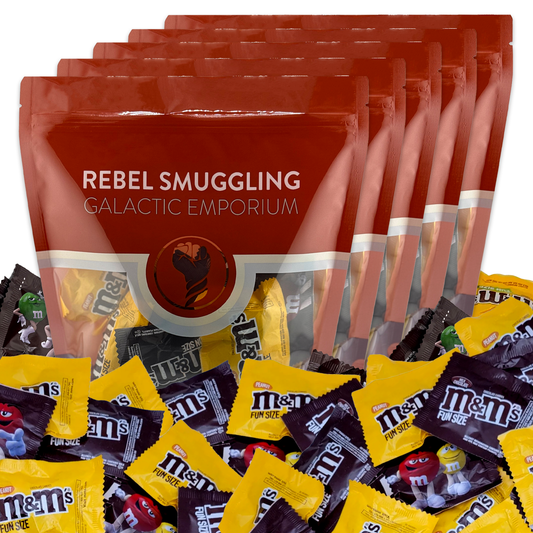 M&M'S Fun Size Peanut and Milk Chocolate Candy Pieces Bulk 5 x 2lbs Bags by Rebel Smuggling Galactic Emporium (10lbs Total)
