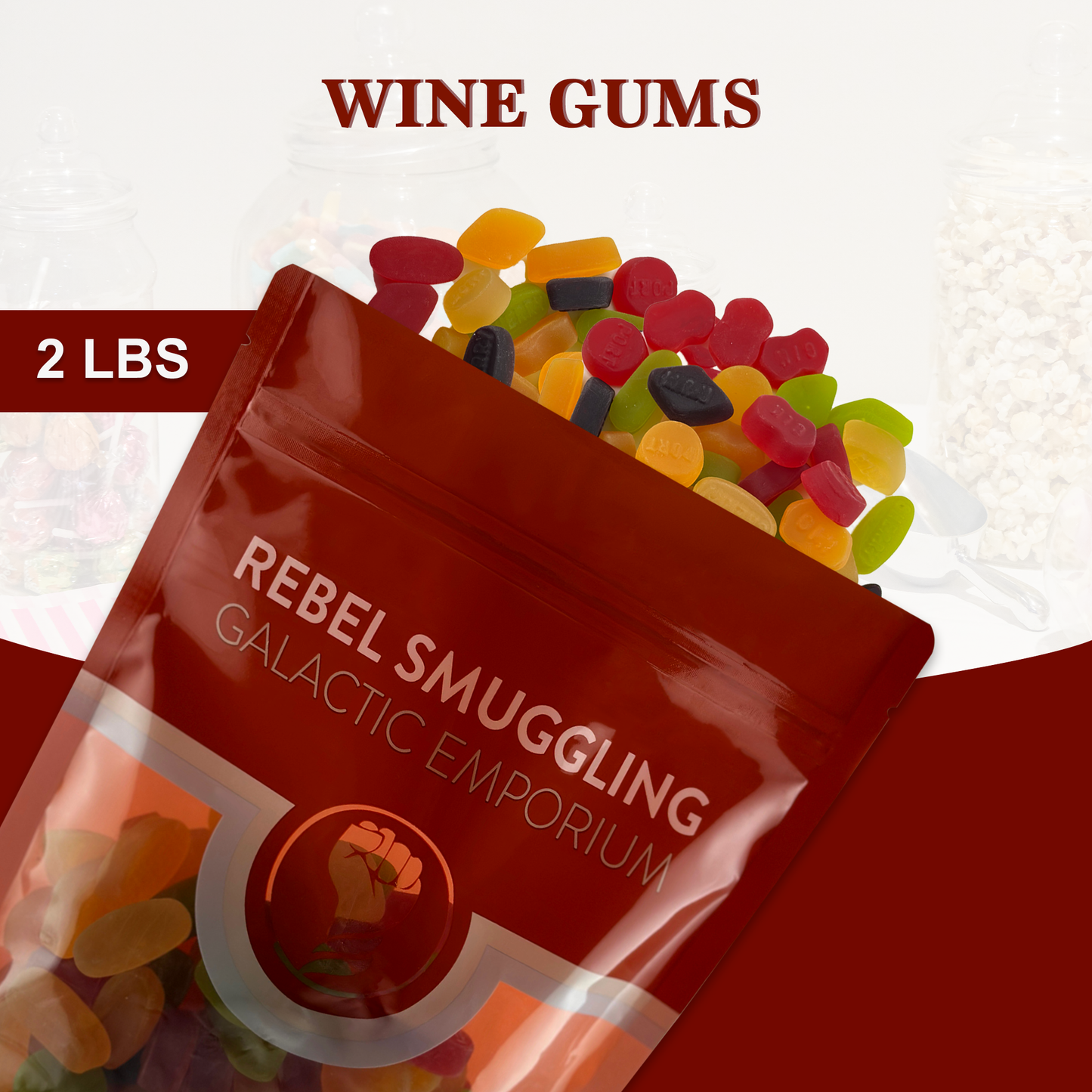 Wine Gums Candy Bulk 2lb Bag by Rebel Smuggling Galactic Emporium