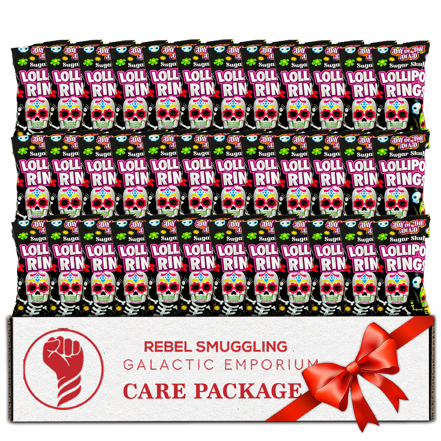 Day of the Dead Sugar Skull Pops Pack of 36