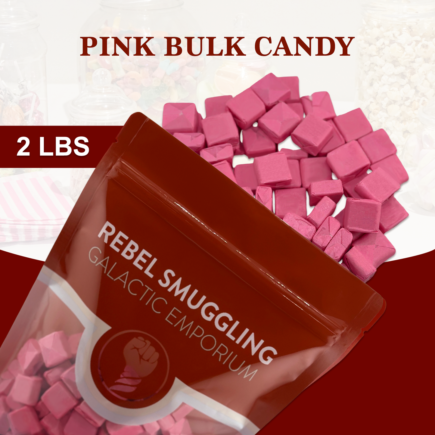 Starburst Bulk Candy, Pink Strawberry, 2lb Bag