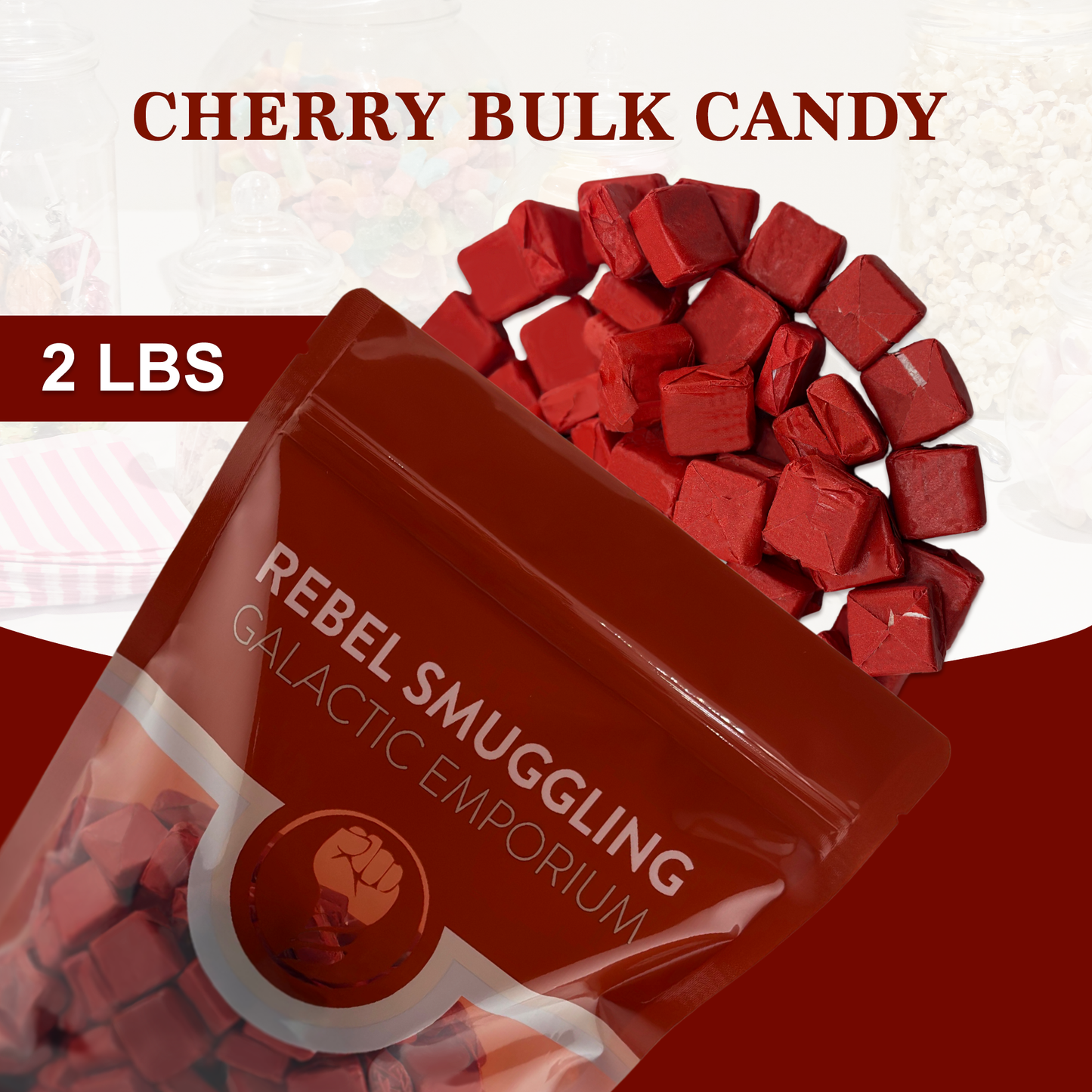 Starburst Bulk Candy, Red Cherry, 2lb Bag