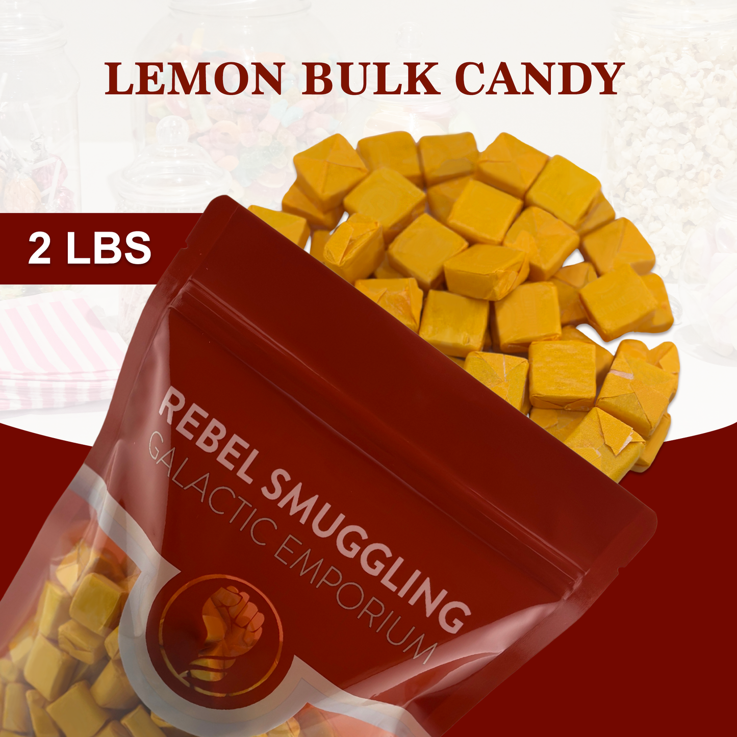 Starburst Bulk Candy, Yellow Lemon, 2lb Bag