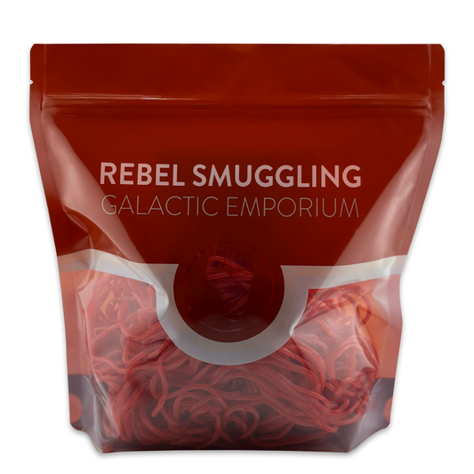 Strawberry Licorice Laces Bulk 2LB Bag by Rebel Smuggling Galactic Emporium