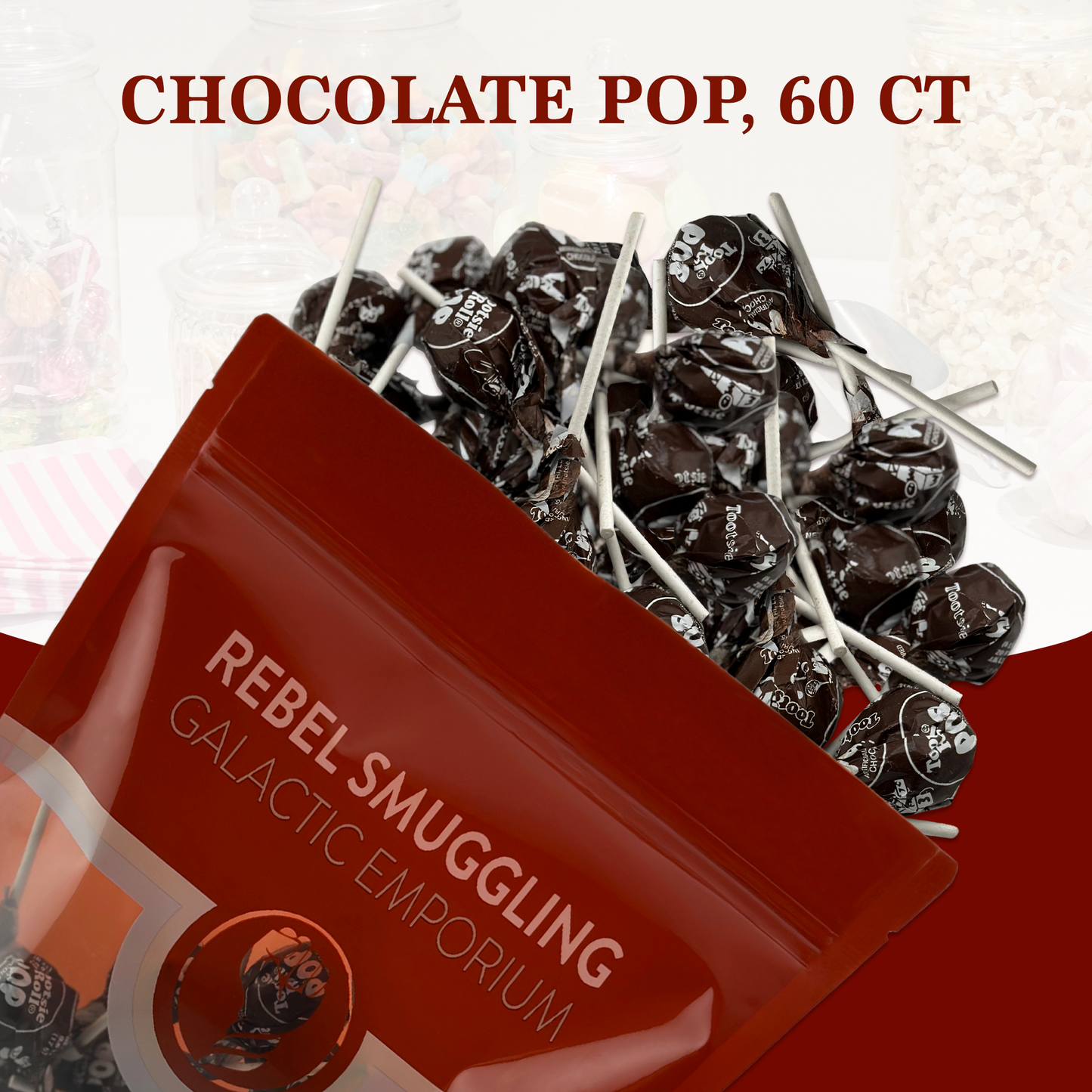 Tootsie Pops Lollipops, Chocolate Tootsie Roll Pops Bulk 60 Count (Approx 2.5lbs of Tootsie Pop) by Snackivore. Chocolate Tootsie Pops.