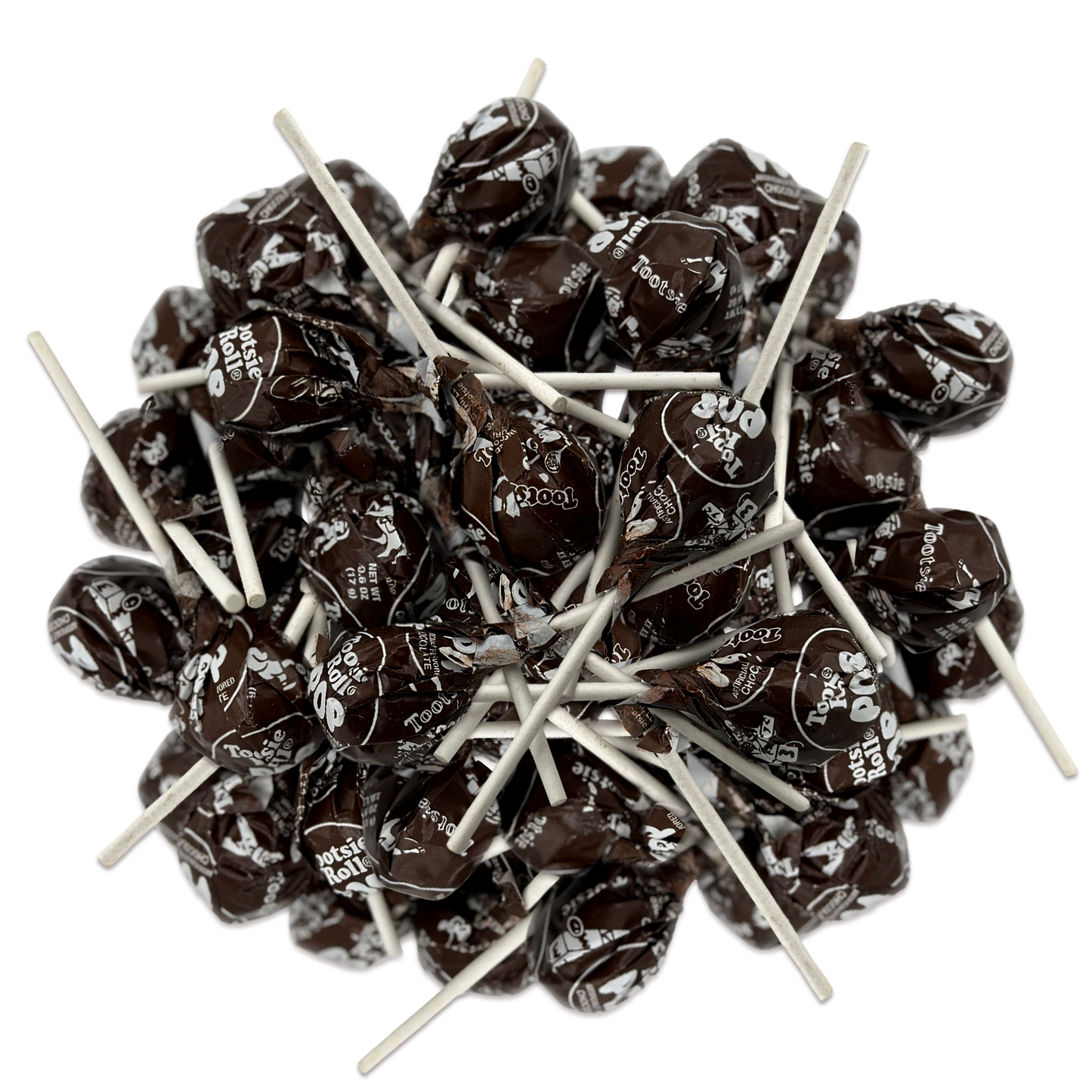 Tootsie Pops Lollipops, Chocolate Tootsie Roll Pops Bulk 60 Count (Approx 2.5lbs of Tootsie Pop) by Snackivore. Chocolate Tootsie Pops.
