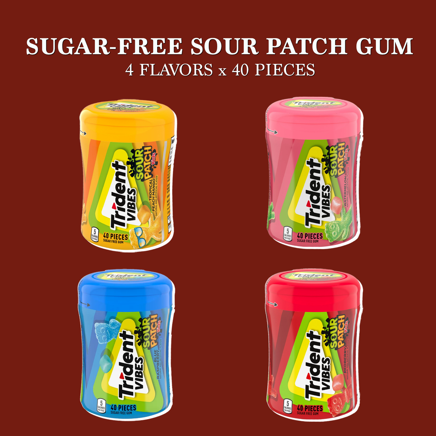 Vibes Gum Variety 4 Pack Care Package Gift Basket by Rebel Smuggling Galactic Emporium