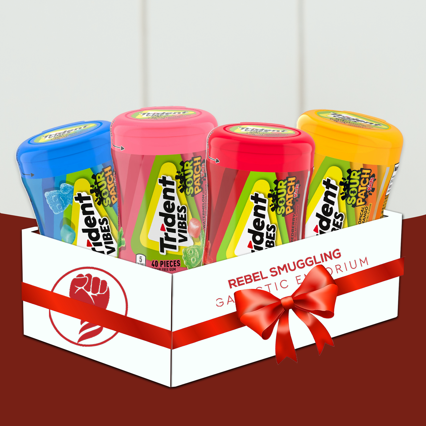 Vibes Gum Variety 4 Pack Care Package Gift Basket by Rebel Smuggling Galactic Emporium