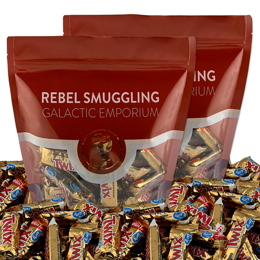 Twix Caramel Chocolate Fun Size Candy Bars Bulk 2 x 2LB Bags by Rebel Smuggling Galactic Emporium (4lbs Total)
