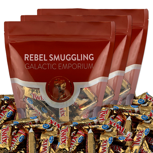 Twix Caramel Chocolate Fun Size Candy Bars Bulk 3 x 2LB Bags by Rebel Smuggling Galactic Emporium (6lbs Total)