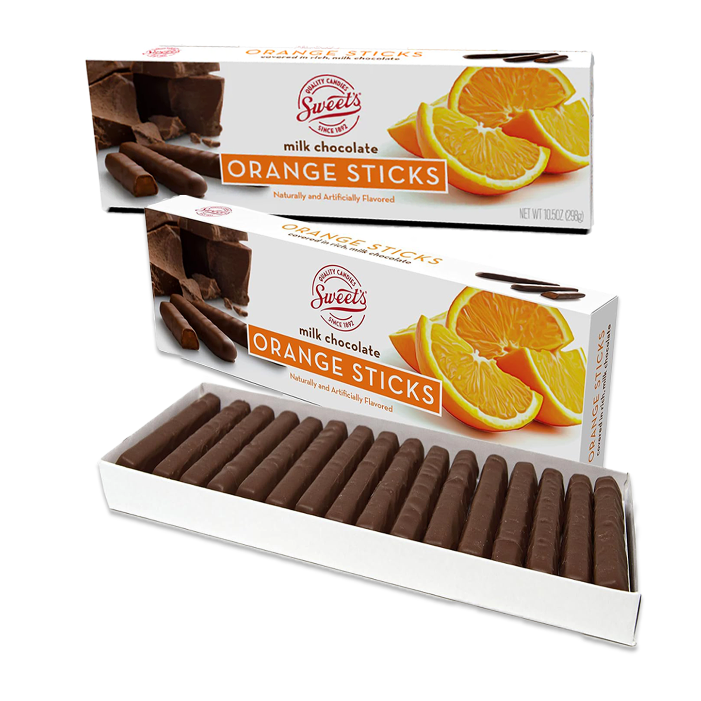 Sweet's Milk Chocolate Orange Sticks (2 Pack)