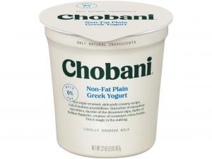 Chobani Plain Non Fat Greek Yogurt 32oz (PACK OF 6)