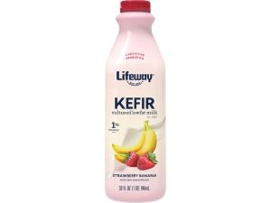 Lifeway Lowfat Strawberry Banana Kefir 32fl oz (PACK OF 6)