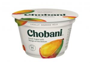 Chobani Greek Yogurt Mango Low Fat, 2% Milk Fat (5.3 Oz, Pack Of 12)
