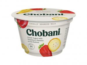 Chobani Greek Yogurt Low Fat Strawberry Banana Flip 5.3oz (PACK OF 12)