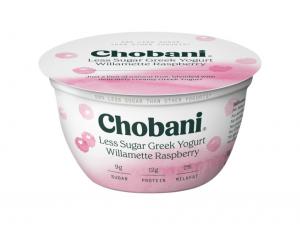 Chobani Greek Yogurt Less Sugar Willamette Raspberry Flip 5.3oz (PACK OF 12)