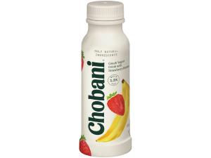 Chobani Greek Yogurt Drinkable Strawberry Banana 7fl oz (PACK OF 8)