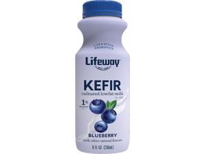 Lifeway Probiotic Low Fat Blueberry Kefir 8fl oz (PACK OF 6)
