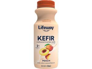 Lifeway Low Fat Peach Kefir 8fl oz (PACK OF 6)
