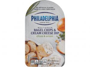 Philadelphia Chive Onion Bagel Chips & Cream Cheese Dip (2.5 Oz, 10 Per Case)