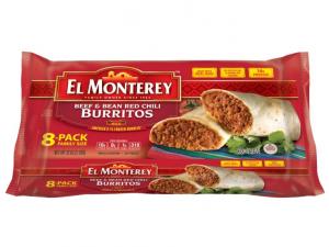 El Monterey Burrito Beef Bean Red Chili 2lbs (PACK OF 8)
