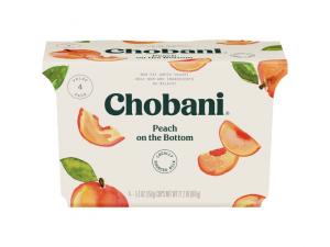 Chobani Non-Fat Greek Yogurt Peach on the Bottom 21.2oz (PACK OF 6)