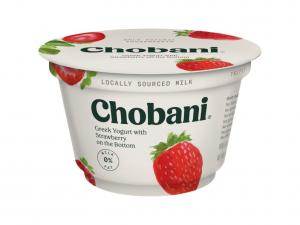 Chobani Strawberry On The Bottom Non Fat Greek Yogurt (5.3 Oz, 12 Per Case)