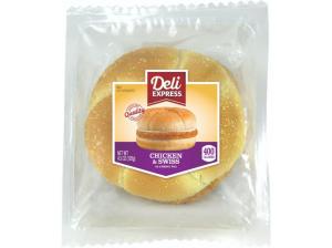 Deli Express Chicken & Swiss Sandwich, 400 Calories (4.5 Oz, Pack Of 10)