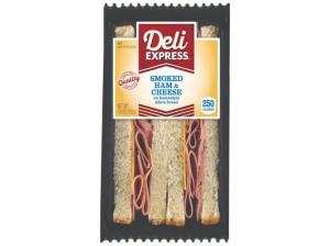 Deli Express Ham And Cheese Sandwich, Heat-And-Serve (4.6 OZ, 10 Per Case)