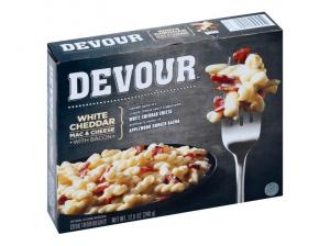 Devour Frozen Entrees/Sides White Chedar & Bacon Mac & Cheese 12oz (PACK OF 8)
