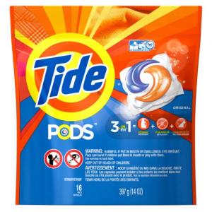 Tide Pods Original Scent Turbo Laundry Detergent Liquid, 16 Count per Pack - 6 per case.