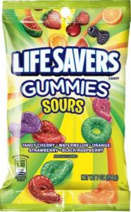 LifeSavers Gummies, Sours, 7-Ounce Bags (Pack of 12)