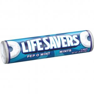 LifeSavers Pep O Mint Mints - 20 roll box, 15 per case