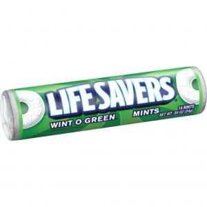 LifeSavers Wint O Green Mints - 20 roll box, 15 per case