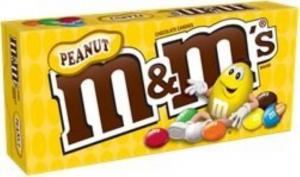 M&M's Peanut Chocolate Candy - 3.1 oz Movie Theater Box (12 Pack)