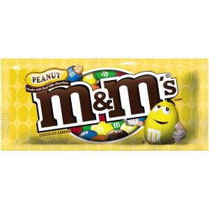 M&M'S Peanut Chocolate Candy Singles Size Pouches 1.74-Oz Pouch