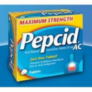 Johnson's Pepcid Max Strength Acid Reducer Tablets 8Count (CASE OF 6 OF 6 PACK)