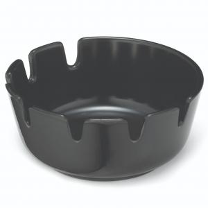Black Phenolic Classic Deepwell Ash Tray - 4-1/4" X 1-3/4"