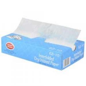 15X10.75 Interfolded Deli Dry Wax Tissue, 500 per pack - 12 pack