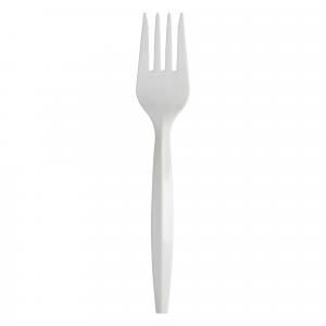 Dixie Products Medium Weight Polypropylene White Fork (1000 Pk)