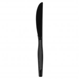 Dixie Products Black Heavy Weight Plastic Knife (PACK OF 1000)